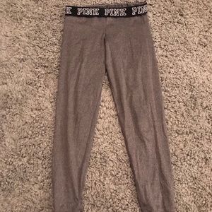 VICTORIA’S SECRET PINK SKINNY GRAY JOGGERS